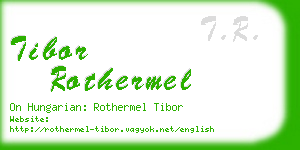 tibor rothermel business card